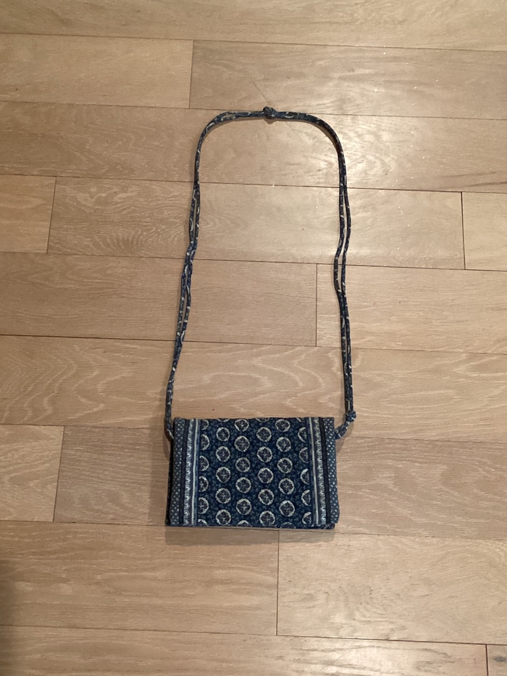 Vera Bradley Navy Blue Patterned Crossbody